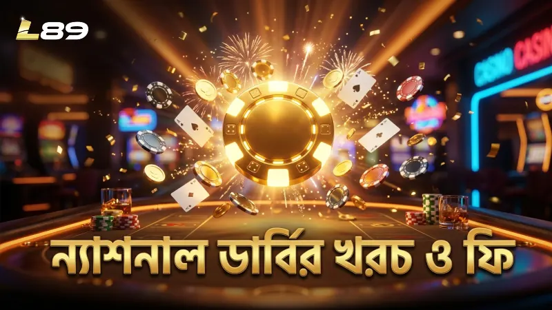 ন্যাশনাল ডার্বি বাজির মূল খরচ ও ফি স্পষ্টভাবে দেখানো হয়েছে